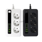 Prailgintuvas 2m su 3 lizdais, 2 USB ir 3 Type-C jungtimis BKL-04EU