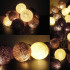 LED girlianda medvilniniai burbulai, 10LED su elementais