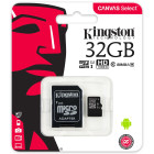Atminties kortelė Kingston micro SD 32GB Class 10 U1 +adapteris
