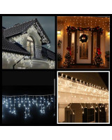 Kalėdinės lauko LED girliandos varvekliai 500Led - 23m STANDART PLIUS kokybė