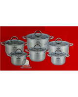 Nerūdijančio plieno 6 vienetų ZILNER puodų rinkinys zl-8109