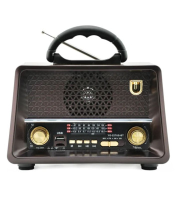 Retro radijo grotuvas su MP3 ir prakraunamas nuo saulės YG-227US-BT