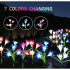Saulės sodo LED šviestuvai - gėlės 2 vnt. 3638