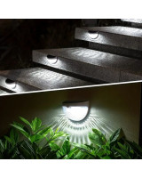 Sieniniai 6 LED saulės šviestuvai įkraunami nuo saulės 2vnt 