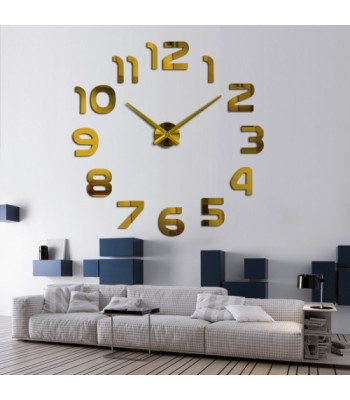 Sieninis 3D dekoratyvinis laikrodis - lipdukas