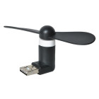 Nešiojamas mini ventiliatorius su dviguba USB jungtimi