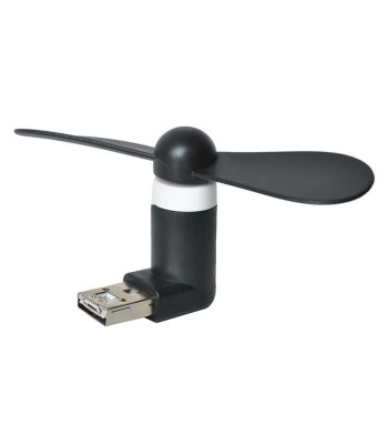 Nešiojamas mini ventiliatorius su dviguba USB jungtimi