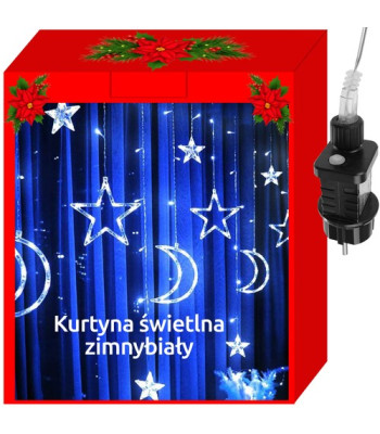 Šviesos girlianda 138 LED - šaltai balta 31V