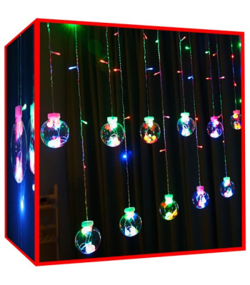 Šviesos užuolaida 108 LED - multispalvė 31V KS11345