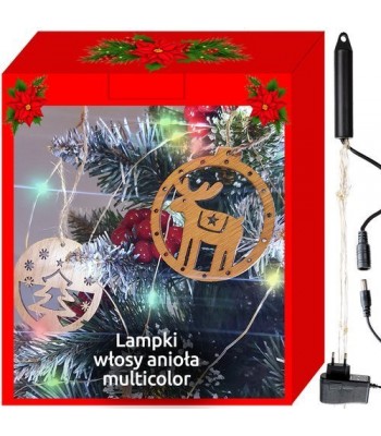 200 LED lempučių lanksti vielos girlianda - įvairiaspalvė 12V