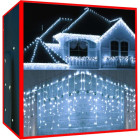 Kalėdinės lemputės - varvekliai 300 LED šaltai balta 31V