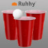 BEER PONG rinkinys - BEER PONG žaidimas – 50 puodelių Ruhha 21232