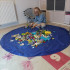 Išskleidžiamas žaidimų kilimėlis-krepšys, 150cm.