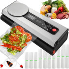 Vakuuminis maisto pakavimo aparatas su skaitmeninėmis svarstyklėmis, 120 W