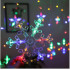 Kalėdinė daugiaspalvė LED dekoracija - girlianda Snaigės ir Žvaigždės 5,4m