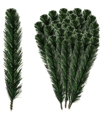 Sztucinės eglės šakos dekoracijoms 29cm, 40 vnt
