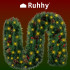 Kalėdų eglutės girlianda 2,7 m būstinė su Ruhhy 22325 lemputėmis