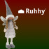 Fėja – pilka kalėdinė figūrėlė Ruhhy 22343