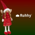 Fėja – raudona kalėdinė figūrėlė Ruhhy 22346