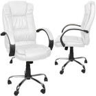 Biuro kėdė, eko oda - balta, Malatec 23240