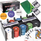 Pokerio rinkinys - 200 žetonų dėžutėje