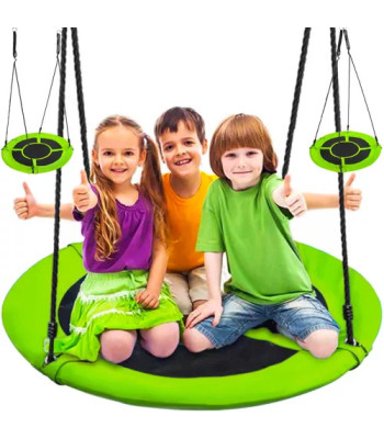 Sūpynės 'Bocianų Lizdas' 100 cm, žalia-juoda