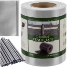 Tvoros juosta su 20 klipsų, 0,19 x 35 m (450g/m²), balta/pilka