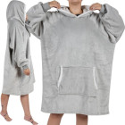 Didelė Oversize Pilka Džemperis-Antklodė XXL