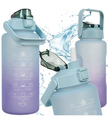 Didelis motyvacinis vandens butelis 2000 ml / 2 l