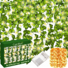 Dirbtinė gebenė-vijoklis su LED apšvietimu, 25 m, 960 lapelių, Gardlov 24538