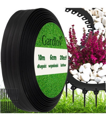 Gardlov Sodo Bordūras 6cm x 10m Juodas