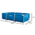 Didelis stačiakampio formos karkasinis baseinas, Intex Rectangular Frame 300 × 200 × 75 cm