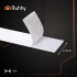 Lipni juosta su kabliu ir kilpa baltos spalvos 5m x 2,5cm RUHHY 25999