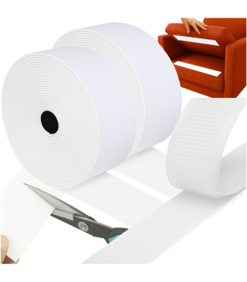 Lipni Velcro Juosta 5m x 5cm Balta
