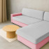 Sofa užvalkalas 145-185 cm šviesiai pilkas RUHHY