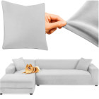 Sofa užvalkalas 145-185 cm šviesiai pilkas RUHHY