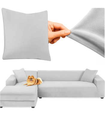 Sofa užvalkalas 145-185 cm šviesiai pilkas RUHHY