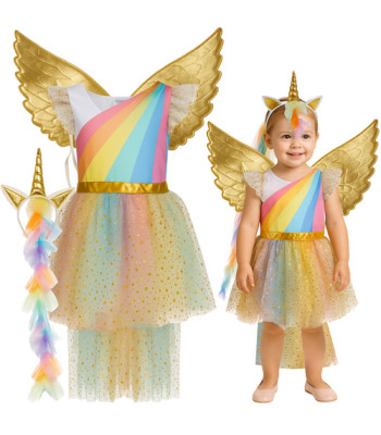 Vienaragio kostiumas vaikams 110-116 cm KRUZZEL