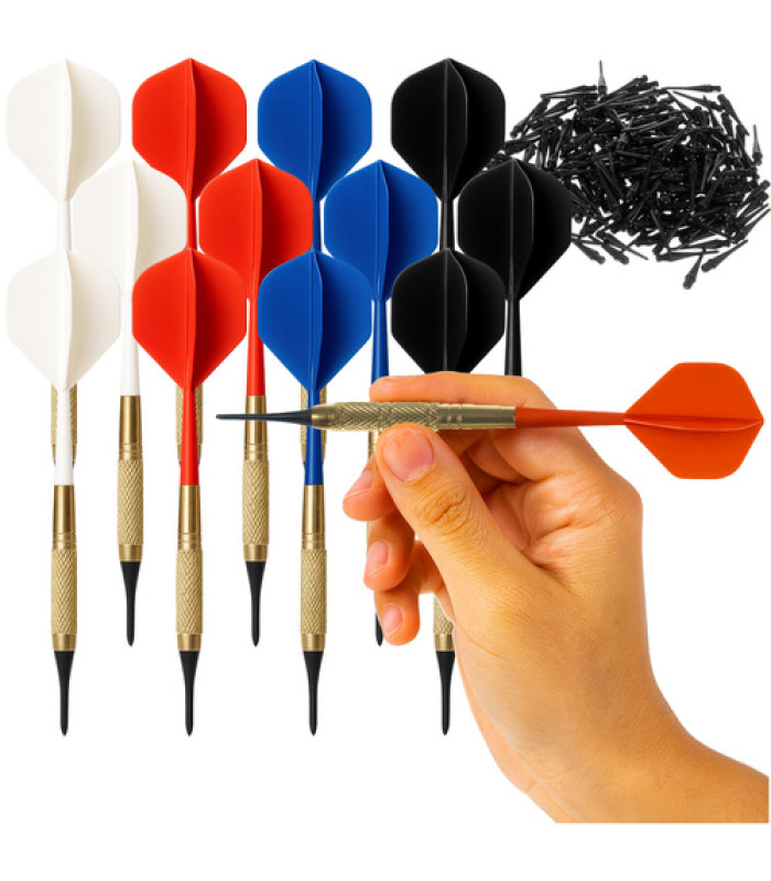 Dartų rinkinys 12 vnt. + antgaliai Trizand