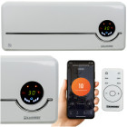 Sieninis elektrinis šildytuvas valdomas telefonu ir pulteliu 2000 W, KAMINER AIRO