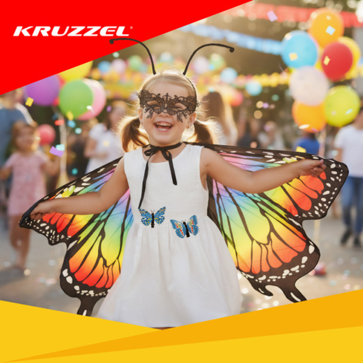 Vaikiškas Drugelio Kostiumas KRUZZEL