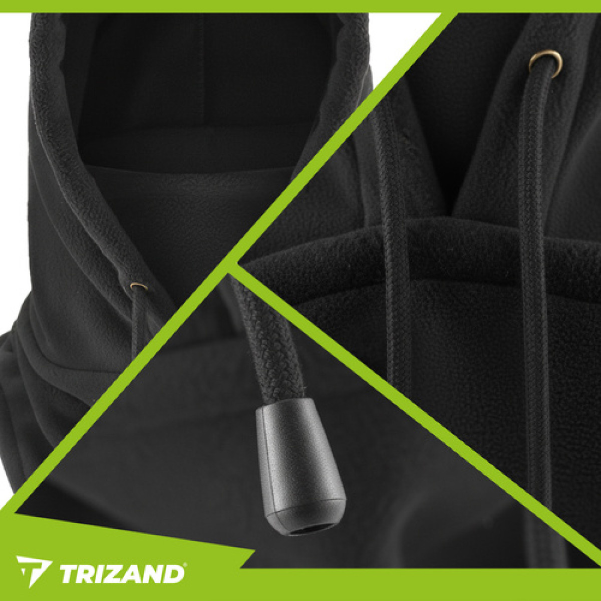 Žieminė kepurė ir mova - juoda Trizand 26127