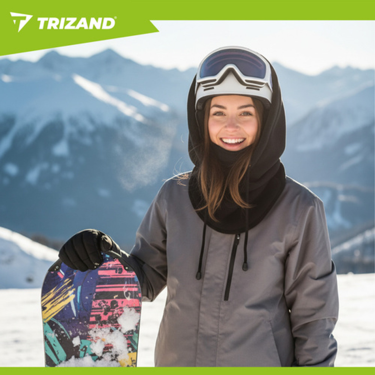 Žieminė kepurė ir mova - juoda Trizand 26127