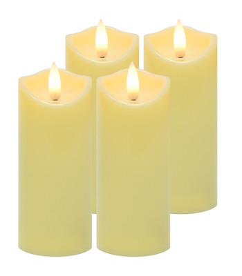 LED žvakė/įdėklas 12,5x5 cm 4 vnt. Ruhhy 26485