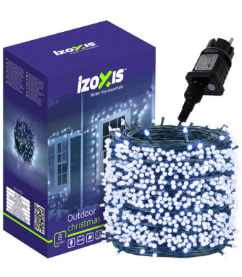 Kalėdinės girliandos 500 LED šaltai baltos 35 m IZOXIS