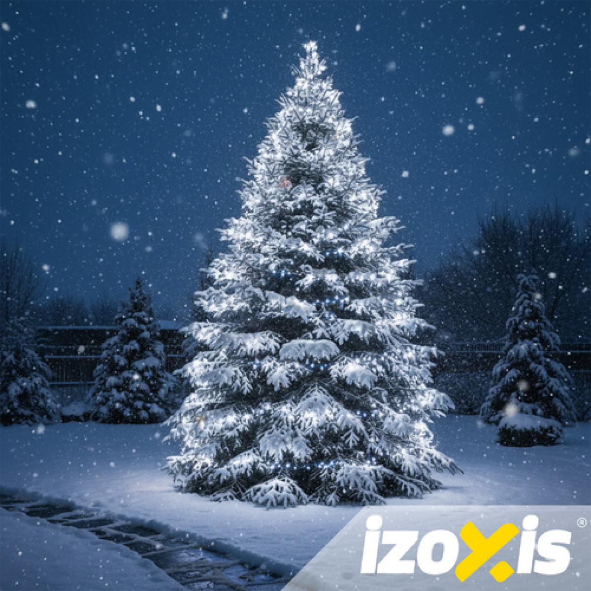 Kalėdinės girliandos 500 LED šaltai baltos 35 m IZOXIS