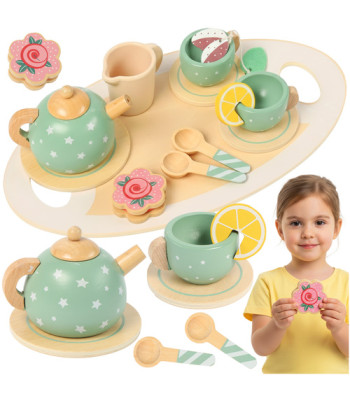 Žalias arbatos rinkinys vaikams Kruzzel 26393