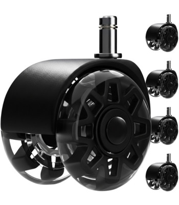 Kėdės ratukai 2,5" RUHHY - rinkinys 5 vnt