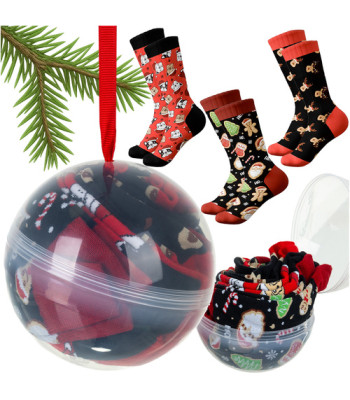 Kalėdinės kojinės - 3 vnt., dydžiai 38-43, Ruhhy 26438