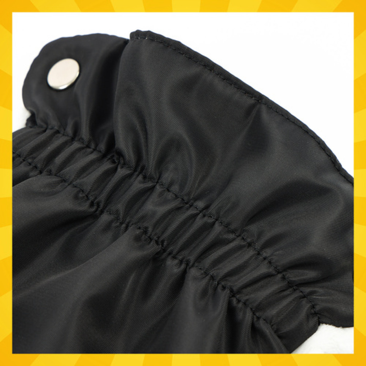 Dvigubos vežimėlio movos - juodos Kruzzel 25814